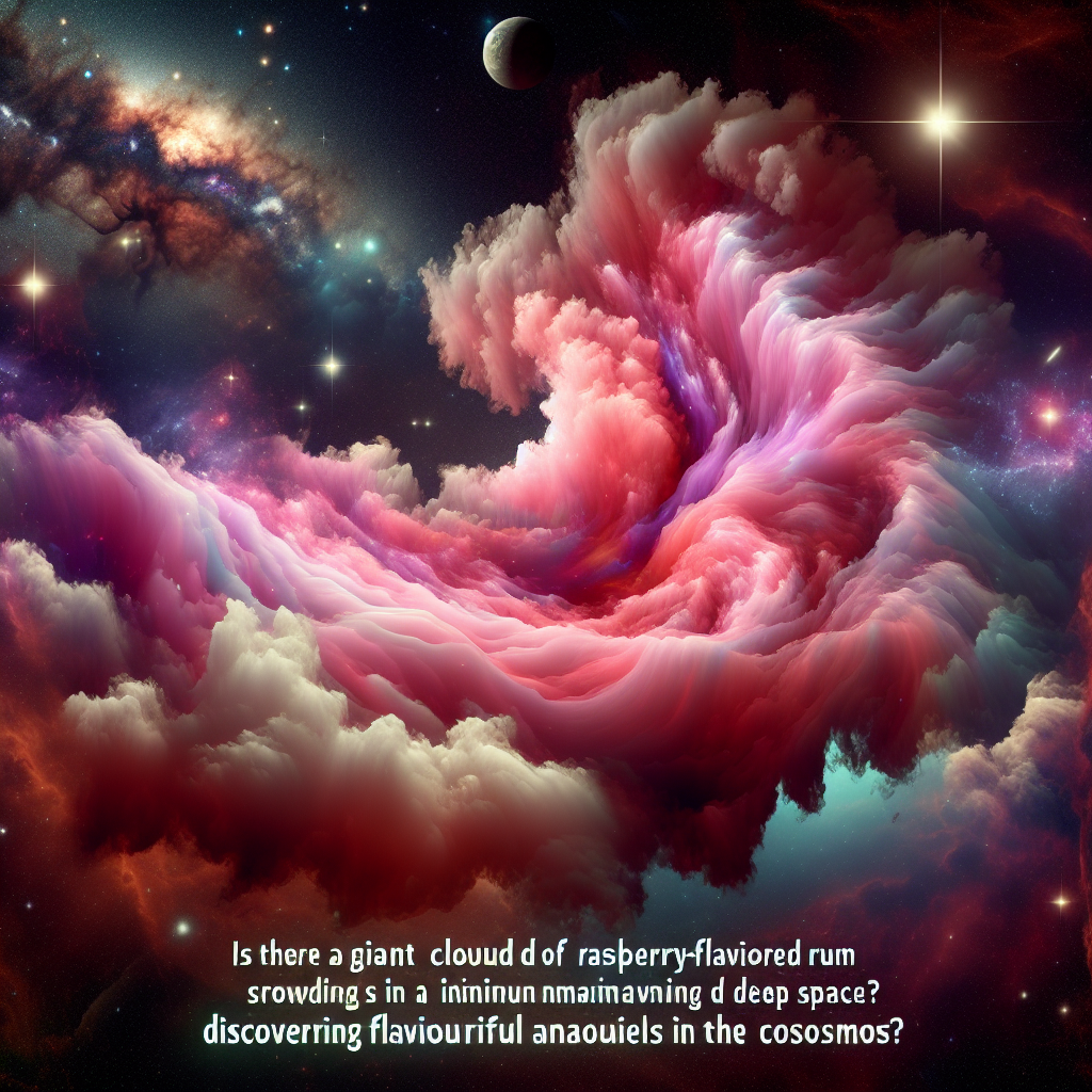 Is there a giant cloud of raspberry-flavored rum floating in deep space ...