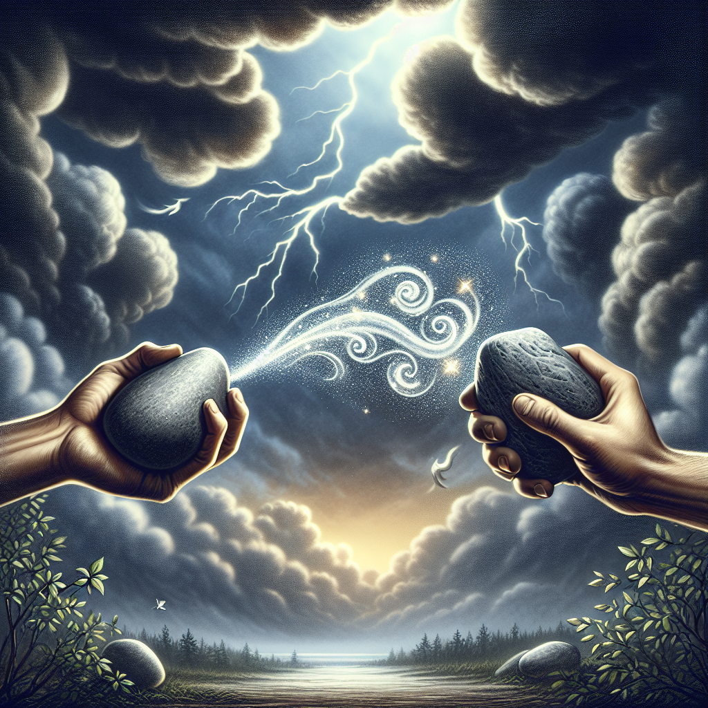 Alan Udy Two Rocks What creates the strange smell of lightning when you smash two rocks ...