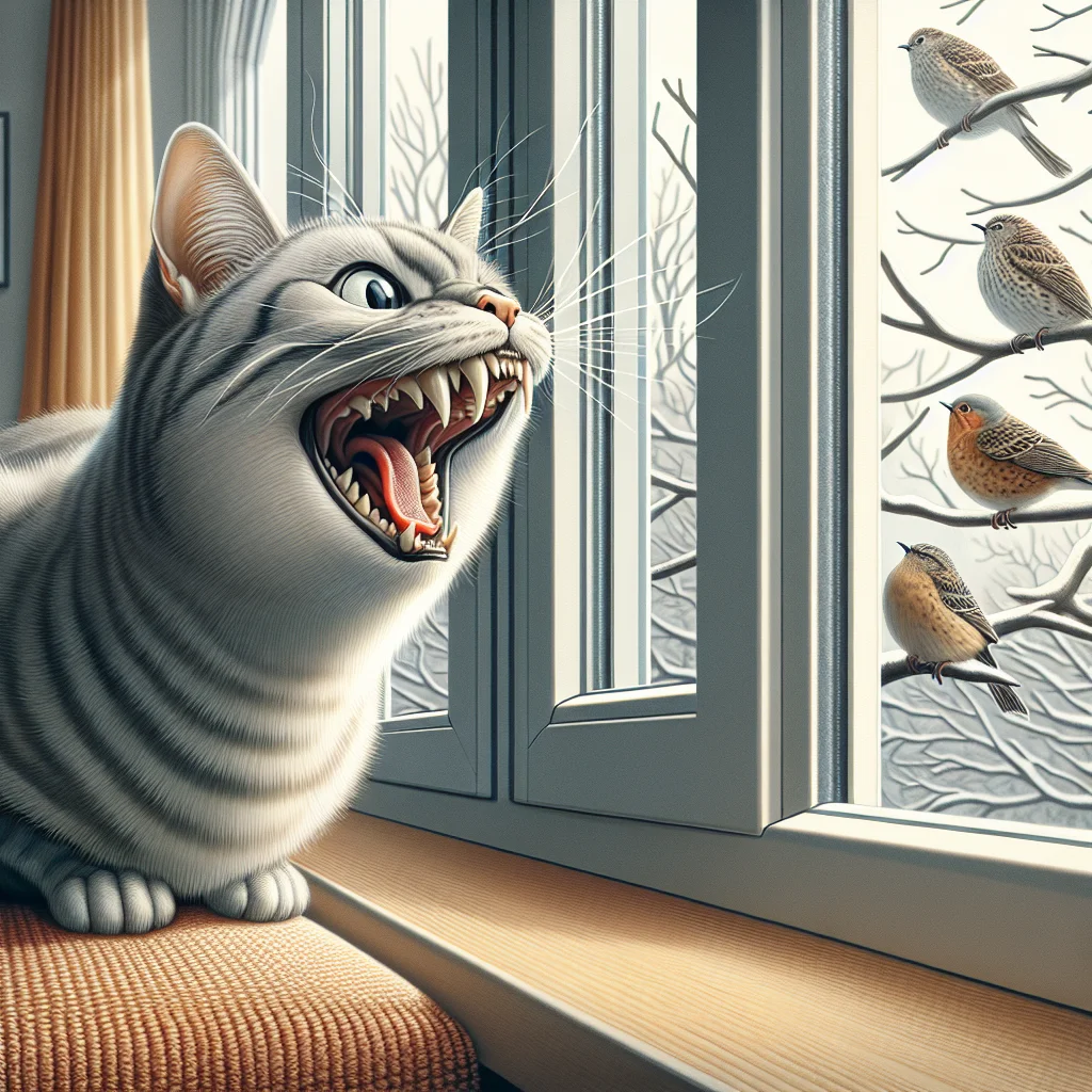 Why do pet cats make a rhythmic chattering sound with their teeth when ...