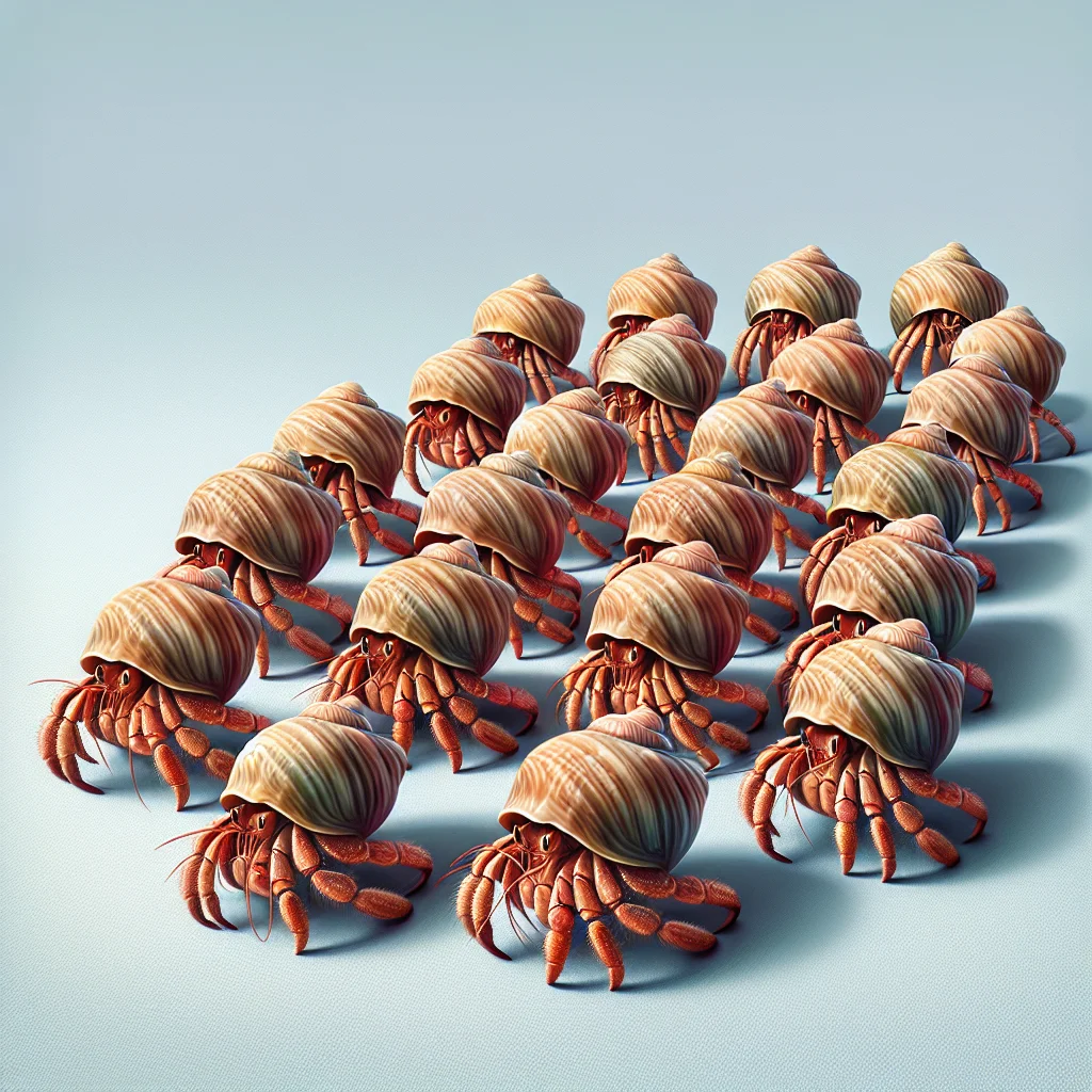 Why do pet hermit crabs form an orderly line to exchange their shells ...