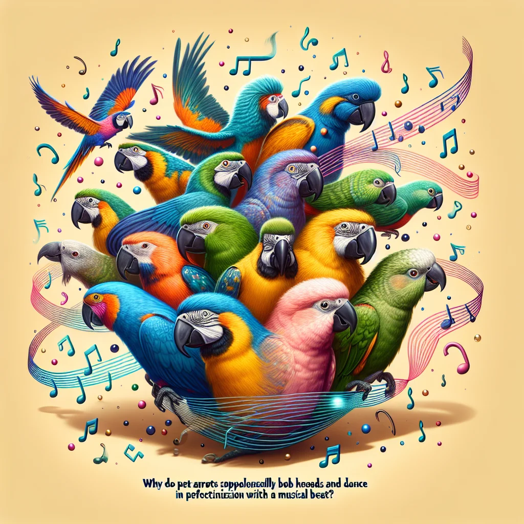 Why do pet parrots spontaneously bob their heads and dance in perfect ...