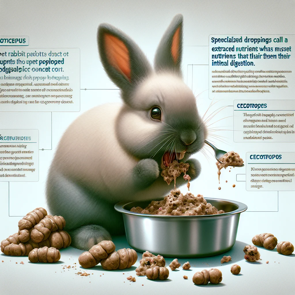 Why do pet rabbits eat specialized droppings called cecotropes to ...