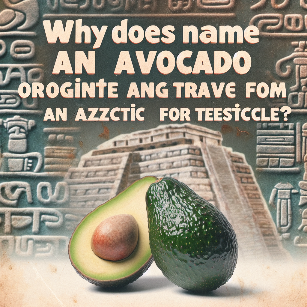 Why does the name for an avocado originate from an Aztec word for ...