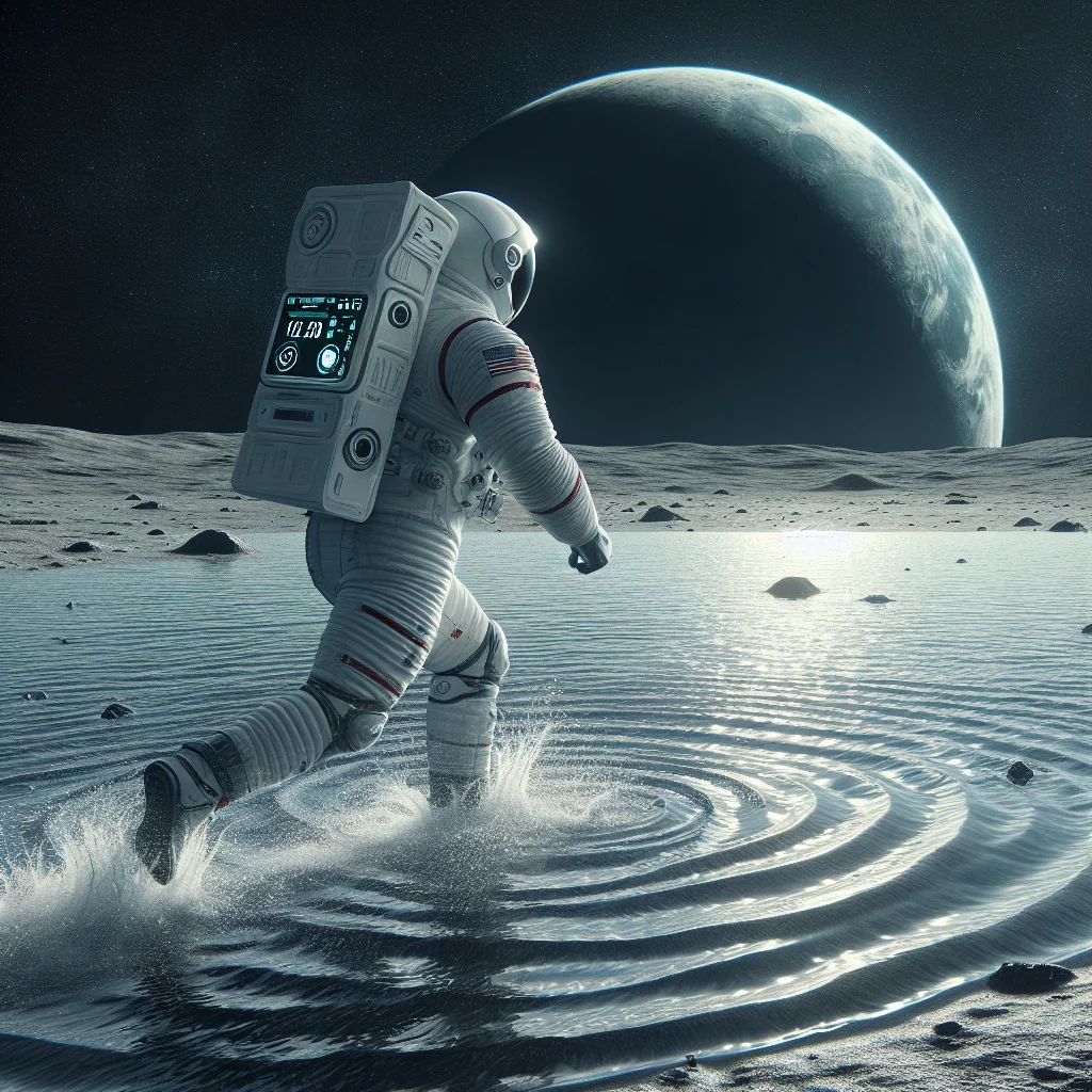 Moon Pool Work Why would a human be able to run across the surface of a pool of water ...